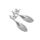 Vathë për femra Hot Diamonds sHD1415, të argjendtë
