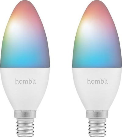 Llamba të mençme Hombli Smart Bulb E14 RGB CCT, Wi‑Fi, komplet promocional, shumëngjyrëshe