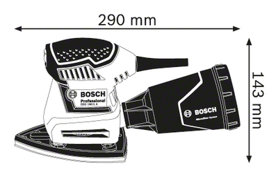Smerilues Bosch GSS 160 Multi (0.601.2A2.300), i kaltër