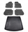 Set tapetash gome për makinë VW Caddy, 5 dyer, nga 2004 e lart, ngjyrë e zezë