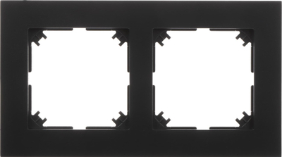 Kornizë dyshe SANTRA Frame X2, 161x90mm, plastike, e zezë