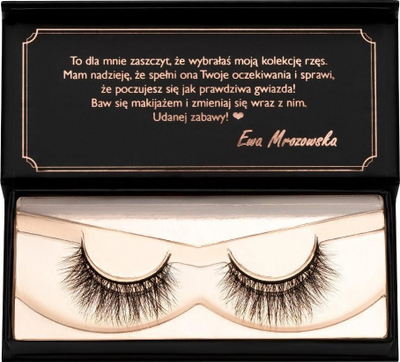 Qerpikë të rremë Lash Me Up Ice Princess, formë A, brez pambuku, të zinj