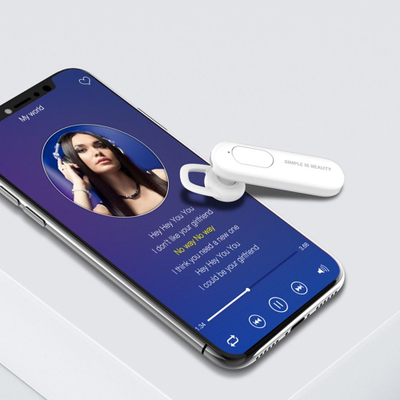 Kufje Bluetooth XO BE4, me një vesh, Bluetooth 4.2, e bardhë
