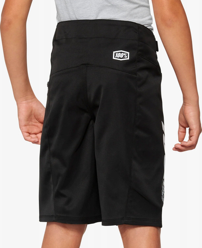 Shortse për biçikletë 100% R-CORE Youth, madhësia 24 EUR 38, të zeza