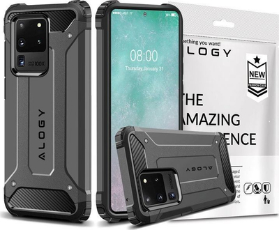 Mbrojtëse Alogy Hard Armor për Samsung Galaxy S20 Ultra, e argjendtë