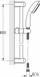 Set dushi Grohe Tempesta 100 27853001, shufër 60 cm, krom
