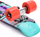 Skateboard Meteor Multicolor Graffiti 22", plastik, shumëngjyrësh