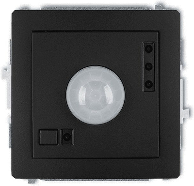 Sensor elektronik lëvizjeje Karlik Deco (12DCR-1), i zi mat