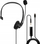 Kufje Lindy Monaural, 3.5mm, USB Type C, me mikrofon, të zeza
