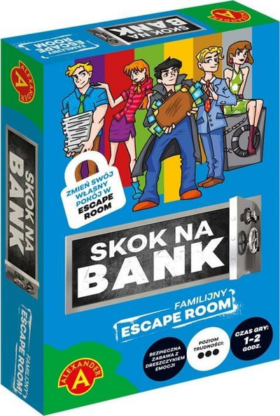 Loja tavolinë Alexander Escape Room 3 Bank Heist, familjare, 2 6 lojtarë, shumëngjyrëshe