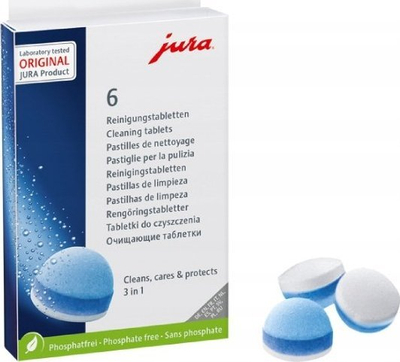 Tableta pastrimi Jura Three Phase, 6 copë, për automat kafeje