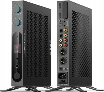 DAC amplifikator për kufje FiiO K19, Hi-Res Audio DSD512, Dual ES9039SPRO, i zi