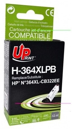 Kartutxhë boje UPrint H-364XL-PB, 12 ml, foto e zezë, kompatibile për HP Photosmart
