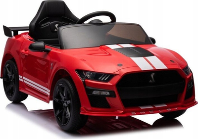 Makina elektrike për kalamoj Lean Toys Ford Mustang GT500 Shelby, me bateri, një vend, e kuqe