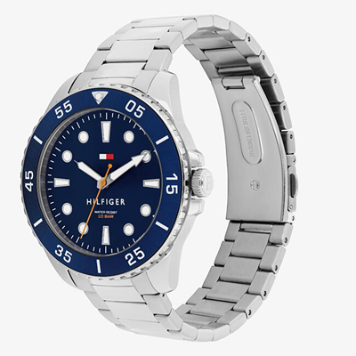 Orë burrash Tommy Hilfiger Oceanic 1792202, e argjendtë
