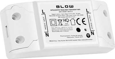 Ritransmetues i mençur Blow, Wifi, 230V, i bardhë