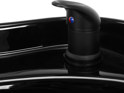 Фризерска столица Modena Nero, професионална, црна