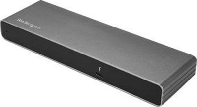 Dock USB C StarTech.com për tre ekrane, 4K, 100W karikim, i zi