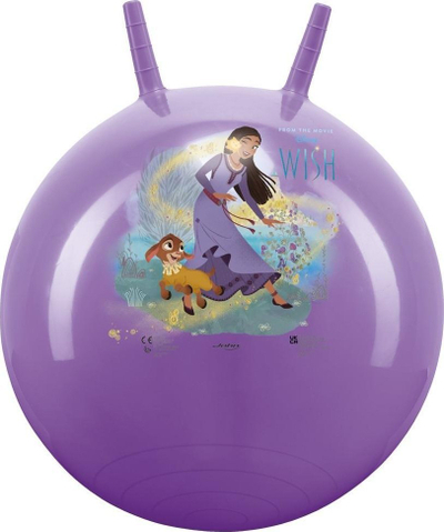 Top kërcyes John Disney Wish, me doreza, plastik, lejla