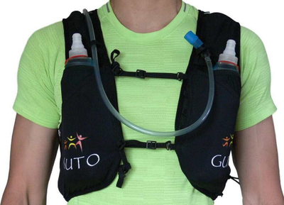 Ранец елек за трчање Guto UltraFun, големина S, црн