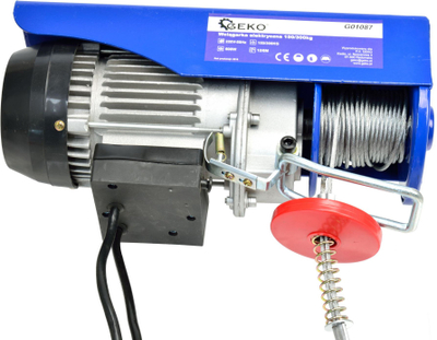 Електричен витло Powermat PM-EHW-1300, 150-300kg, 1300W, црвено