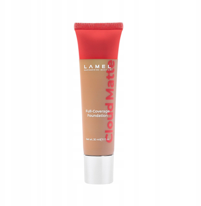 Фондантен крем Lamel Cloud Matte High Coverage, високо покривање, мат ефект, нијанса 07W
