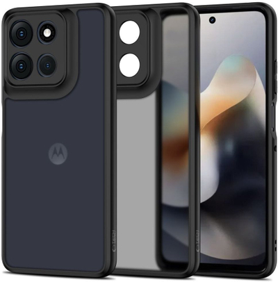 Mbulesë Tech-Protect MagMat për Motorola Moto G56 5G, gjysmë transparente, gri e errët