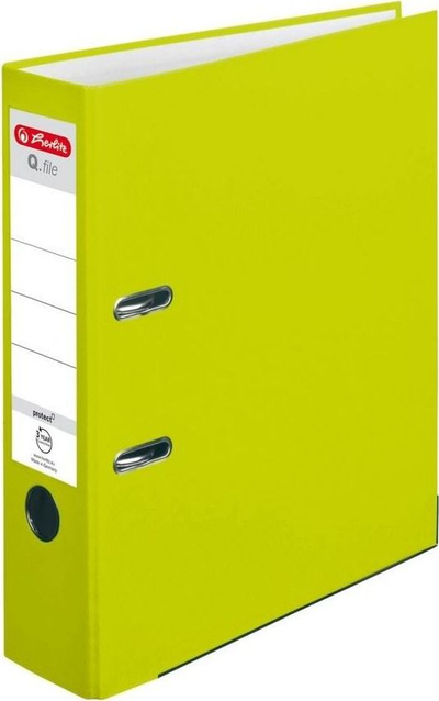 Dosje unazore Herlitz A4 Neon, shpinë 8 cm, jeshile