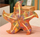 Jastëk lodër Lean Toys Starfish, 45 cm, i verdhë