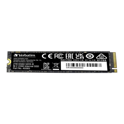 Внатрешен SSD Verbatim Vi560 SATA III M.2 2280, 2TB, за гејминг
