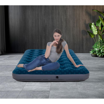 Dyshek ajri Jilong Flocked Mattress 24501, 191x73x22 cm, për një person, blu gri