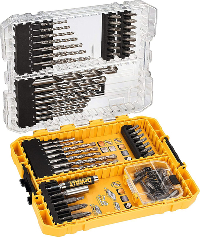 Set bita dhe shpuesa DeWALT DT70761, 72 copa, i verdhë