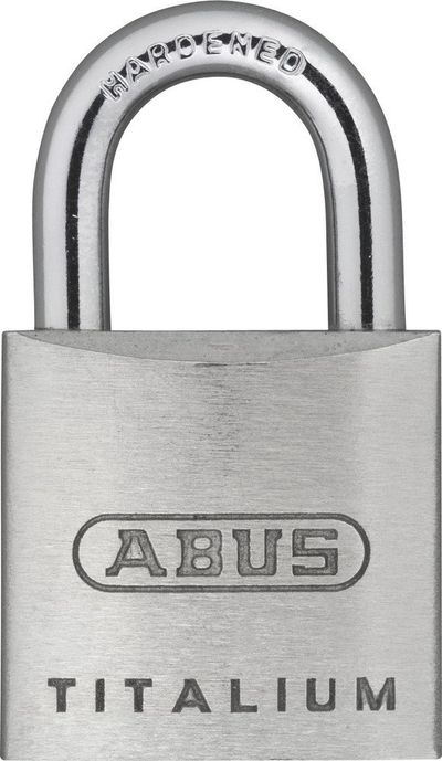 Bravë vise Abus Titalium 64/30, 30mm, trup alumini, argjendt