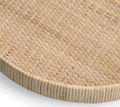 Tabaka Zeller Present Nature, Ø 40 cm, ratan natyral, kafe