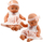 Kukull bebe Lean Toys, 30 cm, me aksesorë, rozë