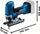 Sharrë orbitale me bateri Bosch GST 185-LI S, 18V, 2x4.0Ah, blu