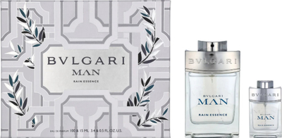 Set parfum për meshkuj Bulgari Man Rain Essence, Eau de Parfum 100ml 15ml