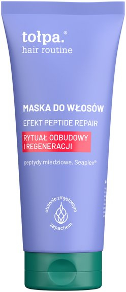 Маска за коса Тоłпа Hair Routine Peptide Repair, реконструктивна, за оштетена коса