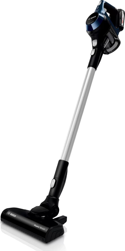 Fshesë me bateri Bosch Serie 6 BCS611P4A, motor Compact DigitalSpin, furçë AllFloor, e zezë e kaltër