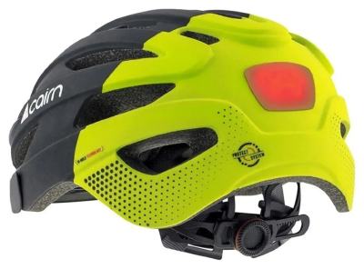 Helmet çiklizmi Cairn Fusion LED USB, madhësia M 55-59cm, me dritë LED, e zezë neoni
