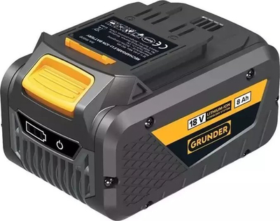 Bateri për vegla elektrike BA-1880B, 18V, 8Ah, e zezë