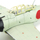 Puzzle metalik 3D Piececool Mitsubishi A6M, model avioni, për zbukurim, jeshil