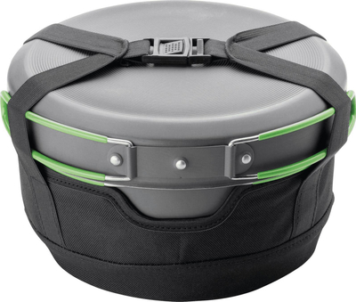 Set tenxhere kampingu Optimus Terra Camp 4, alumin i anodizuar, gri jeshile