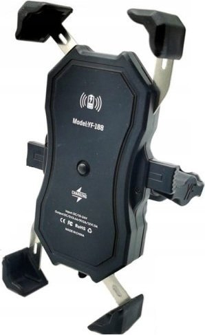 Mbajtëse telefoni për motor FreedConn MC1W, karikim wireless 15W, IP65, e zezë