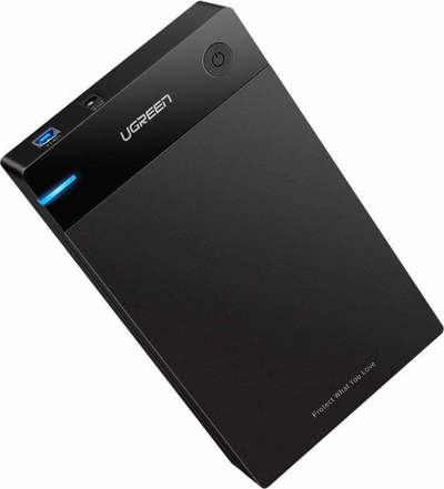 UGREEN 3.5 SATA HDD Куќиште USB 3.0, Црно