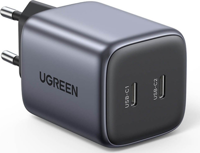 Karikues muri Ugreen Nexode, 45W, 2x USB C PD, gri
