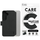 Futrollë telefoni CARE by PanzerGlass Wallet Case, me kickstand, për Samsung Galaxy S25, e zezë