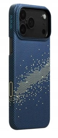 Mbulesë telefoni Pitaka Ultra-Slim për Apple iPhone 17 Pro Max, MagSafe, fibra aramidi, blu e verdhë