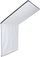 Flag studio Aurora FloppyFlag, 122x122cm, i zi dhe i bardhë