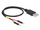 Kabllo USB DeLOCK 85402, USB A, 0.3m, e zezë